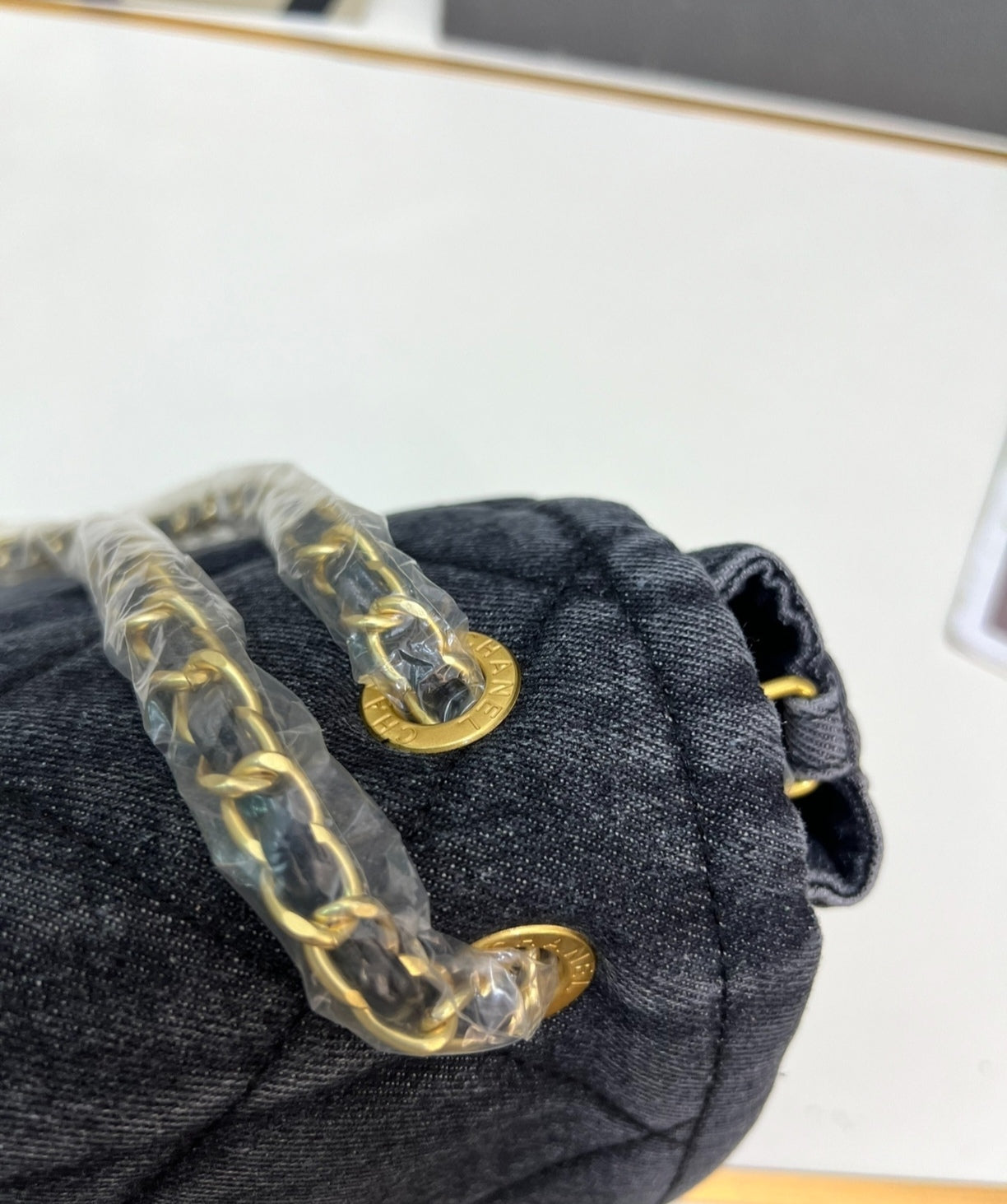 Sac à main en jean CHANEL