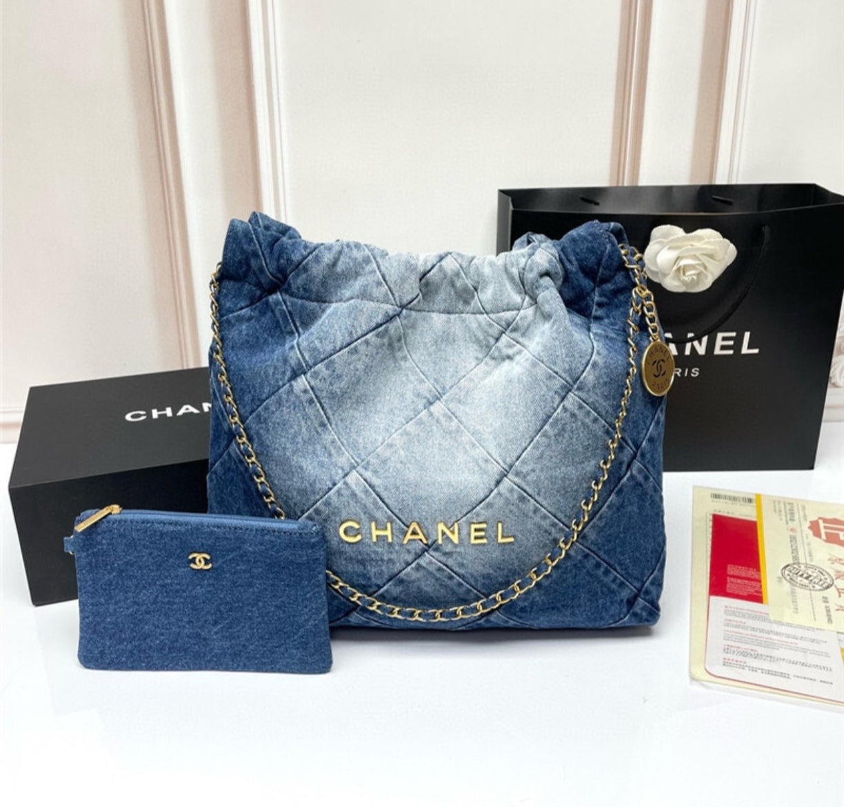 Sac à main en jean CHANEL
