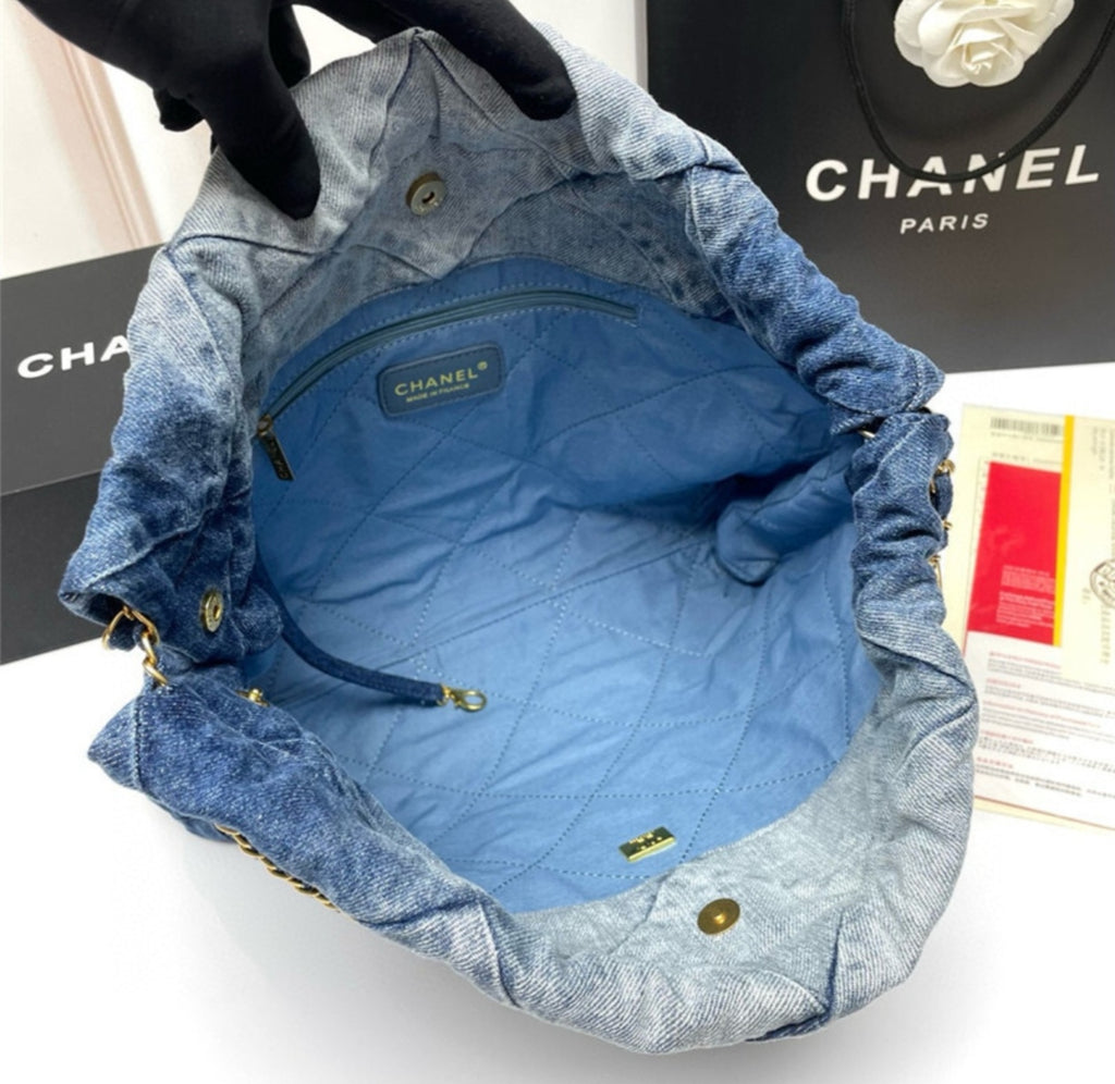 Sac à main en jean CHANEL