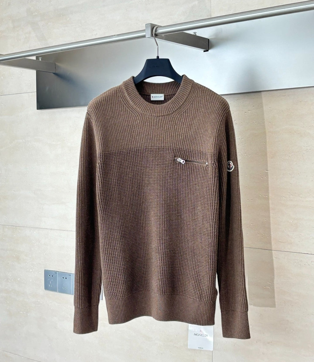 Pulls MONCLER bleu & marron