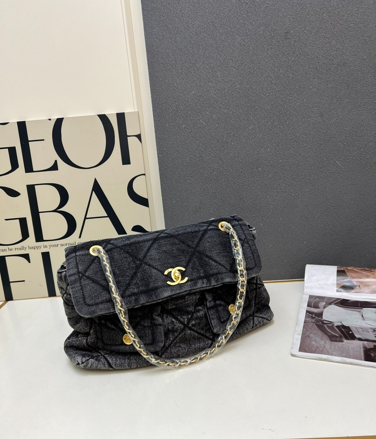 Sac à main en jean CHANEL